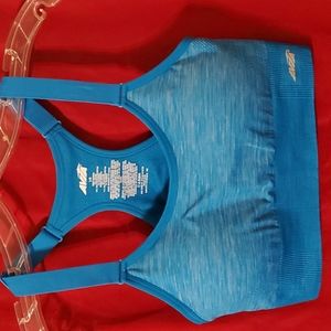 Women's sports bra, large blue